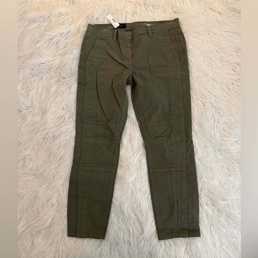 J. Crew Cotton Twill Utility Skinny Ankle Pants 31  NWT